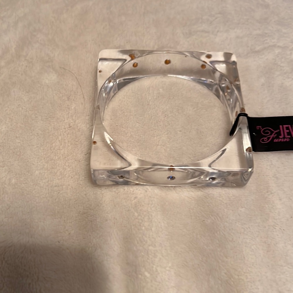 New Clear Acetate Square Bangle. Really Cute